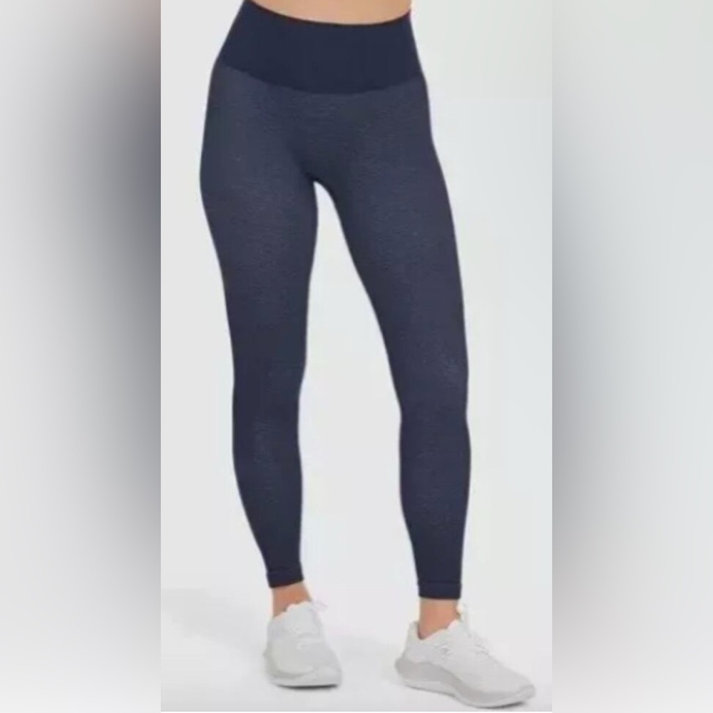 New Love Your Assets by Sara Blakely Seamless Leggings Denim Wash Style 2540 XL